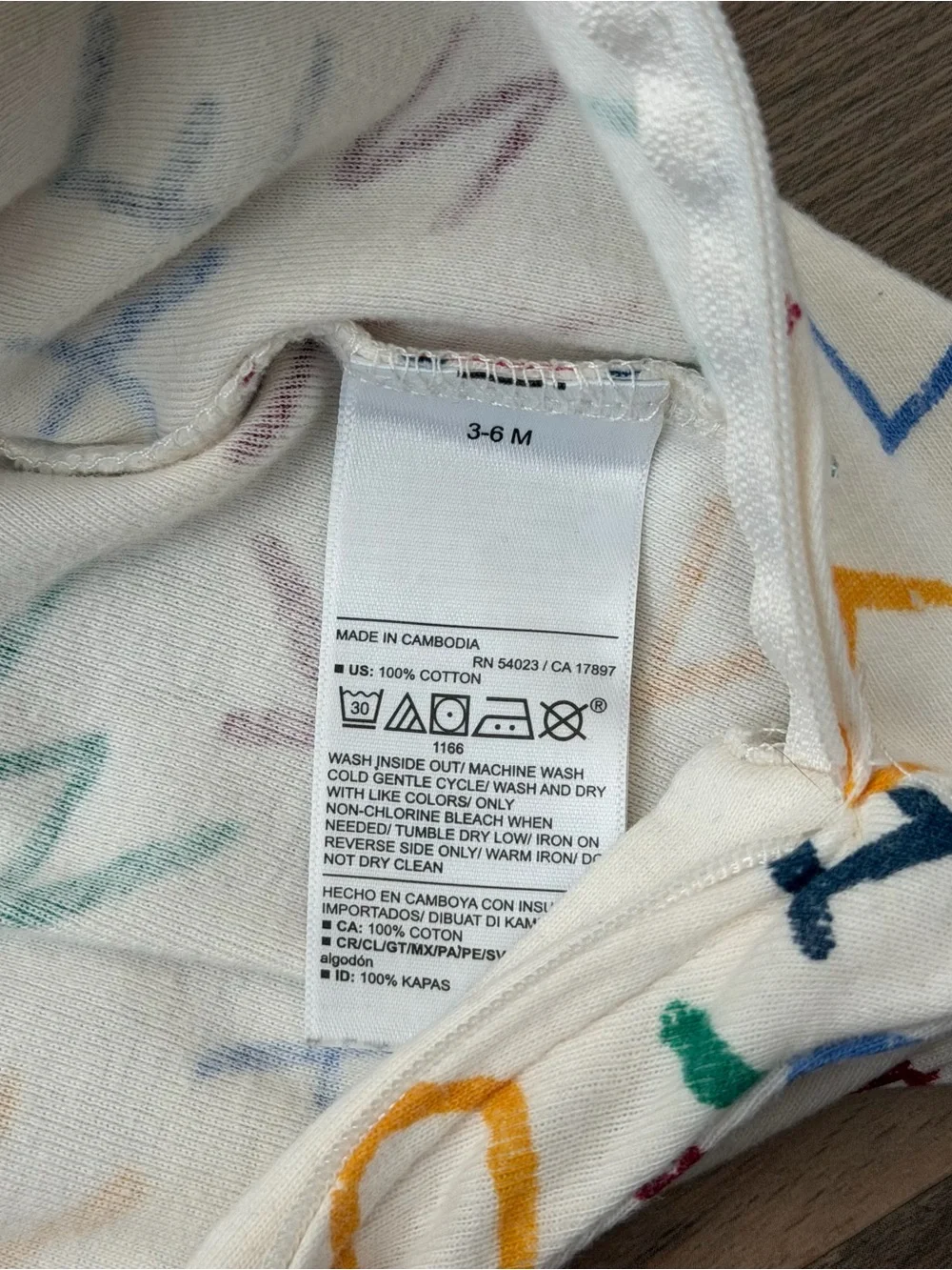 Old Navy Infant Multi-Color Alphabet Footie Pajamas Size 3-6 Months